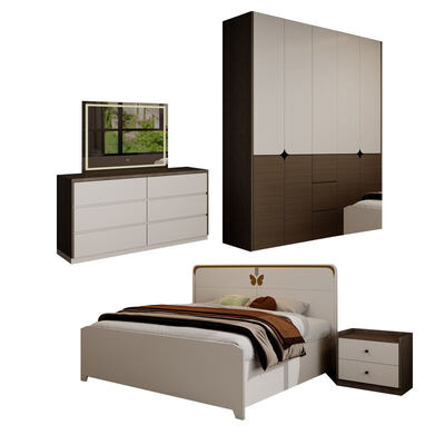 Modern 3 5 Star Hotel Completo Set Camere Da Letto In Legno Letto Doppia Casa Di Stoccaggio Spazio Risparmio King Size Luxury Set Mobile Camere Da Letto