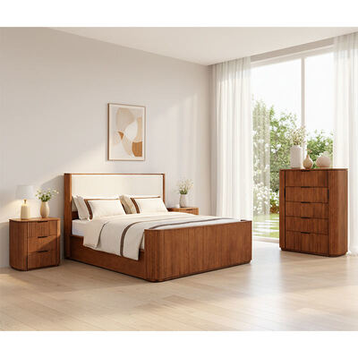 Moderno In legno massello king size Set camera da letto letto doppio camera padronale casa di archiviazione telaio di legno completo Luxury bedroom furniture set