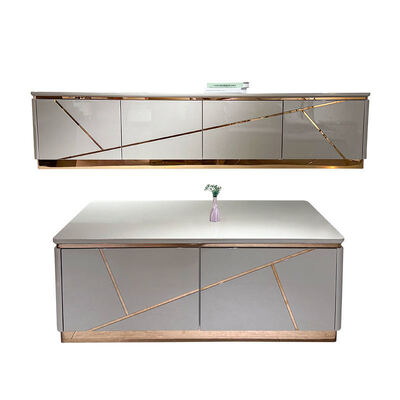 Moderno design Camera da soggiorno TV in legno Armadio di archiviazione Arredamento per la casa Arredamento in stile lussuoso Stand TV in legno MDF