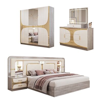 Foshan Wholesale Barato Set Dormitorio Turco Grandezza Re Cornice Letto Luxury Camera Domestica Suite In Legno Moderno Mobile Set Dormitorio
