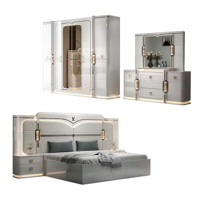 Ensembles De Chambre Divano king size Set camera da letto di lusso Casa camera da letto doppia In legno mobili da letto moderni turchi