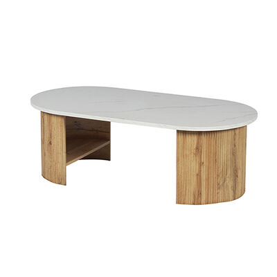 Arredamento moderno per la sala da pranzo Tavolo da pranzo di legno ovale Base di stoccaggio Restaurante domestico nordico Cucina 6 posti Tavolo da pranzo