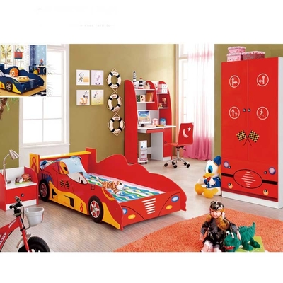 La mobilia della camera da letto dei bambini mette il letto di macchina da corsa di legno del MDF con stoccaggio 2100mm