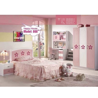 Principessa rosa di legno Kids Furniture di Disney dell'insieme di camera da letto dei bambini di Cabrini