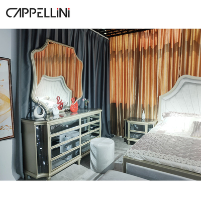 Legno moderno/OEM del ODM cuoio unità di elaborazione/del MDF degli insiemi della mobilia della camera da letto dell'hotel di Cabrini