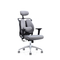 Sedie ergonomiche moderne di cuoio dell'ufficio di piegatura della base della lega di alluminio della sedia dell'unità di elaborazione