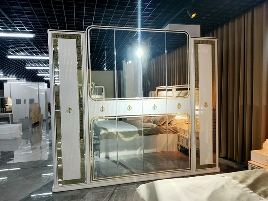 Re di legno Bed Oak Grey White Sets Full Size dell'apprettatrice della mobilia della camera da letto della casa del MDF