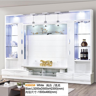 Soggiorno TV moderno Stand Bunnings Porte Bifold Scaffale MDF Consiglio Mobile TV francese