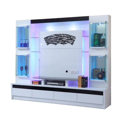 Soggiorno TV moderno Stand Bunnings Porte Bifold Scaffale MDF Consiglio Mobile TV francese