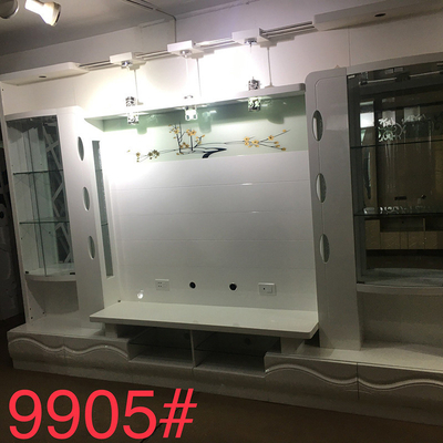 Soggiorno TV moderno Stand Bunnings Porte Bifold Scaffale MDF Consiglio Mobile TV francese