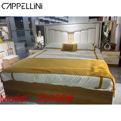 Mobilia ricoperta di lusso della camera da letto di stile dell'hotel insieme di camera da letto dei 1,8 tester