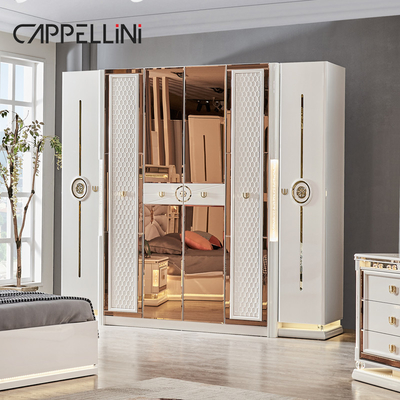 Luxury Royal Modern Wood Frame Double King Size Bed Headboard in pelle per la casa Classic Queen Arredamento in legno completo per camera da letto