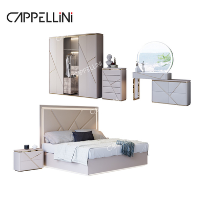 Simple Home Doppia Cornice In Legno Letto Re In Cuoio Moderno In Legno Luxury Full Queen Size Set Arredamento Da Camera