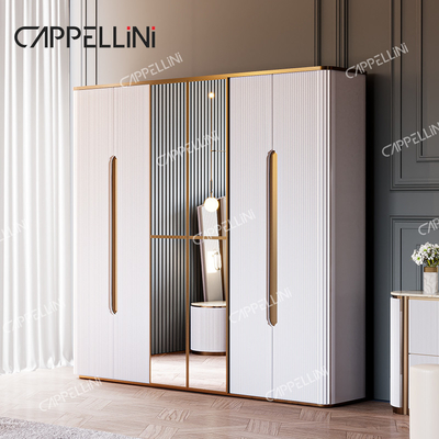 Moderna villa bianca in legno King Size Set letto camera da letto casa doppia regina di lusso Legno completi mobili camera da letto set