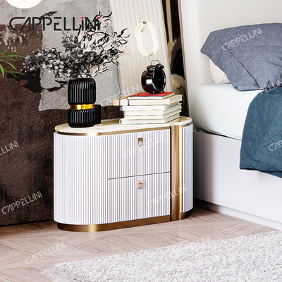 Moderna villa bianca in legno King Size Set letto camera da letto casa doppia regina di lusso Legno completi mobili camera da letto set