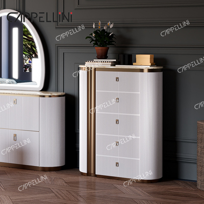 Moderna villa bianca in legno King Size Set letto camera da letto casa doppia regina di lusso Legno completi mobili camera da letto set