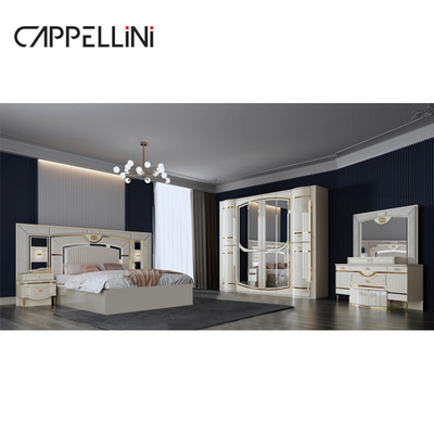 Alte qualità letto reale in doppia pelle moderno Mdf telaio lusso grandezza regina casa in legno completi mobili set camera da letto