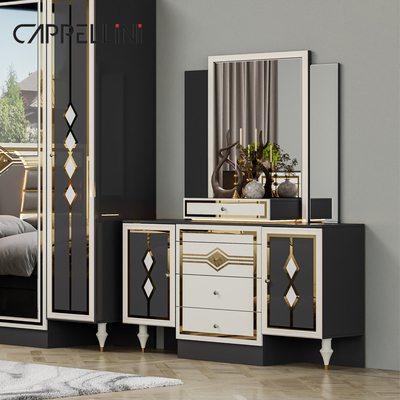 In legno moderno doppio cuoio king size set letto per la casa mobili modulari in legno queen completo set camera da letto di lusso mobili