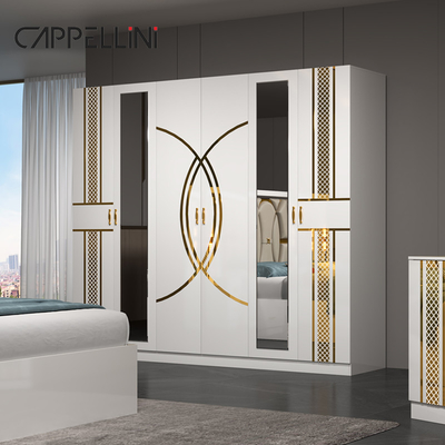 Ingrosso Prezzo economico Letto in legno di lusso King Size Letto in cuoio Camera matrimoniale Casa lusso completo Mdf Set camera da letto Arredamento