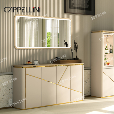 Moderno e semplice ripostiglio in legno salotto porta vini casa arredamento sala da pranzo bar armadietto di legno di lusso con vetro