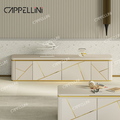 Moderno e lussuoso armadietto TV in legno e tavolo da caffè mobili per la casa soggiorno supporto TV in legno con deposito
