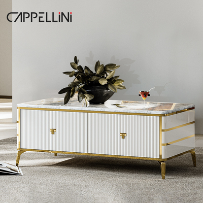 Scandinavo Moderno Armadio TV in Legno Bianco Alloggiamento Arredamento Soggiorno Arredamento Luxury TV in Legno Stand Con Set Tavolo Da Caffè