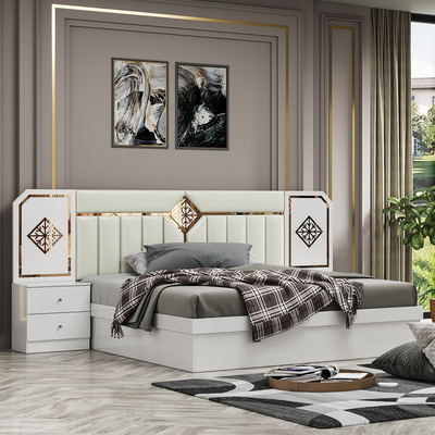 Foshan Wholesale Barato Luxury Double King Size Set Camera da letto Moderna Casa Completa In Legno Inquadratura Camera da letto Set Arredamento