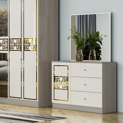 Contemporaneo Piano di legno semplice King Size Letto Camera padronale Completa Casa doppia Luxury Modern Bedroom Furniture Set
