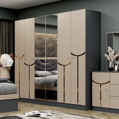 Ingrosso Barato In Legno Luxury Frame Double King Size Set Letto Moderno Casa Turca In Legno MDF Set Completo Camera Da Letto Arredamento