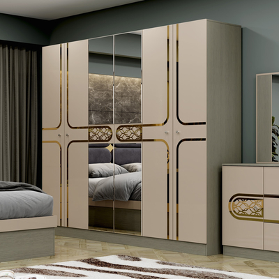 Barato all'ingrosso in stile turco Letto in legno King Size Hotel doppio telaio in legno Casa moderna di lusso Set di mobili per camera da letto completa