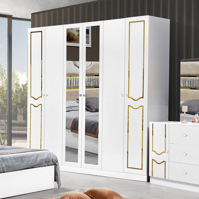 Grande lucentezza Bianco Cornice in Legno Doppio Letto Suite Luxury King Size Moderno Design Mdf Full Set Arredamento Camera