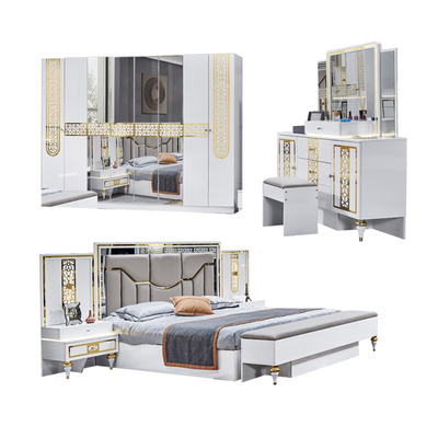 Alte qualità all'ingrosso Legno Cornice Doppio Letto Master Room King Size Legno Moderno Luxury Full Bedroom Set Arredamento