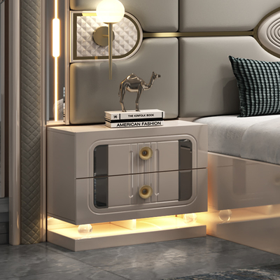 Moderna struttura in legno di lusso doppio letto king size set villa casa master room regina pelle in legno Mdf completi mobili set camera da letto