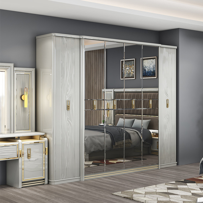 Completo Letto in Legno di pelle moderna King Size 5 pezzi Set doppio Master Room Queen Full Luxury Home Bedroom Furniture Set