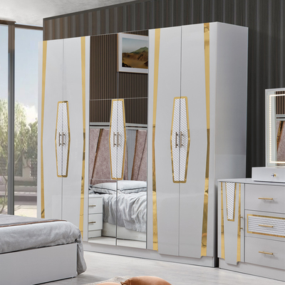 Foshan all'ingrosso Legno Cornice doppia pelle King Size Bed Suite Home Legno Regina Full Barato Moderno Luxury Mobile Set