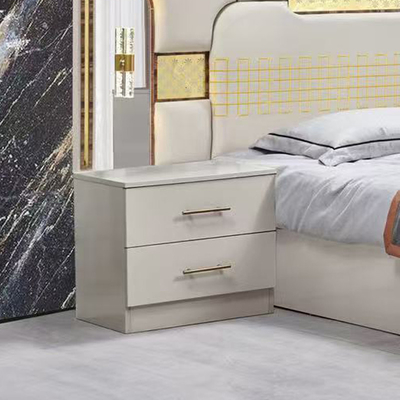 Modello turco di lusso Cornice in legno King Size Set Letto Led Testa Moderna Classica Full Home Set camera da letto in legno Arredamento