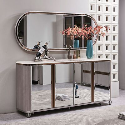 Completo set di sala da pranzo in legno di lusso 6 posti mobili per la casa di lusso grande legno moderno tavolo da pranzo in marmo set 4 sedie