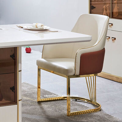 Set da tavolo da pranzo moderno di lusso bianco per 6 persone, mobili per sala da pranzo in legno, set completo per la casa, tavolo da pranzo con struttura in legno e 4 sedie