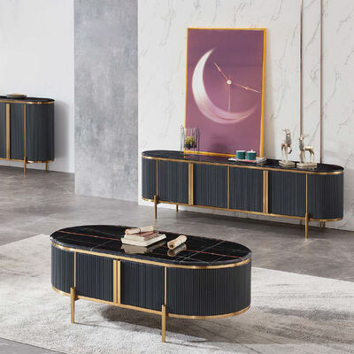 Set da tavolo da pranzo in marmo nero dal design moderno con piano in ardesia, 4 sedie, mobili per la casa, tavolo da pranzo rotondo di lusso a 6 posti