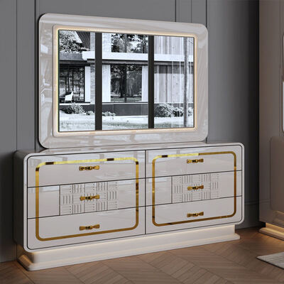 Modern Luxury Royal Complete Bedroom Sets Legno King Size Camera da letto Casa Camera doppia In legno In telaio Set mobili da letto