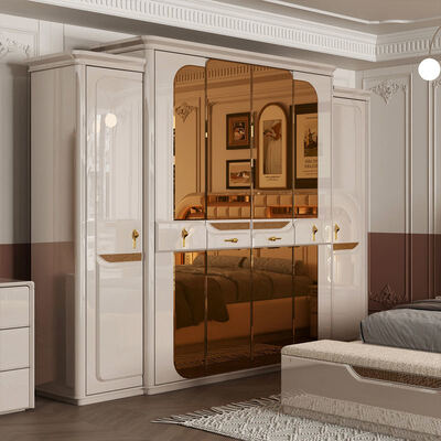 Set di mobili per camera da letto di lusso reale in stile europeo, letto matrimoniale moderno, contenitore per la casa, struttura in legno, set completo per camera da letto king size