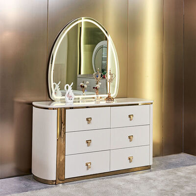 Letto in legno di lusso in cuoio king size Set completo per camera da letto doppia per adulti Cornice di legno Completo Set di mobili per camera da letto di lusso moderno