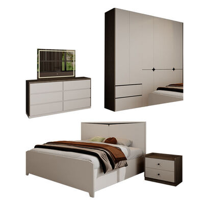 Modern 3 5 Star Hotel Completo Set Camere Da Letto In Legno Letto Doppia Casa Di Stoccaggio Spazio Risparmio King Size Luxury Set Mobile Camere Da Letto