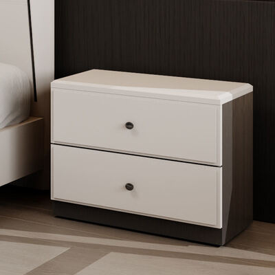 Set di camere da letto moderne e minimalistiche in legno classico con deposito