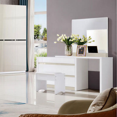 Arredamento per camera da letto in legno King Size Set con spazio di archiviazione Minimalista Accogliente Master Suite di alta qualità Luxury Modern