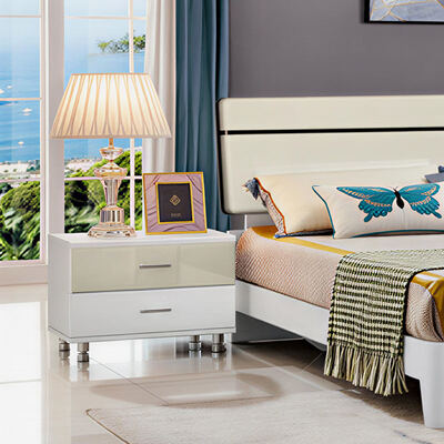 Arredamento per camera da letto in legno King Size Set con spazio di archiviazione Minimalista Accogliente Master Suite di alta qualità Luxury Modern