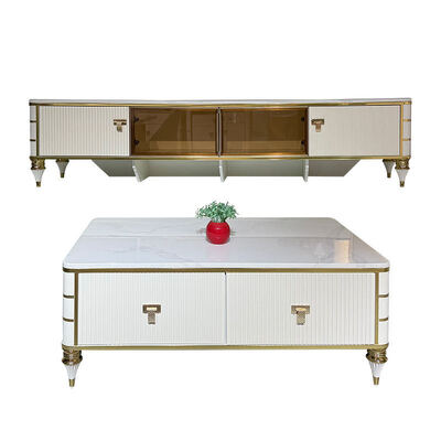 Mobile TV Bianco Nordico di Alta Qualità, Mobile Contenitore per Casa, Hotel, Moderno di Lusso, MDF, Mobile TV per Soggiorno