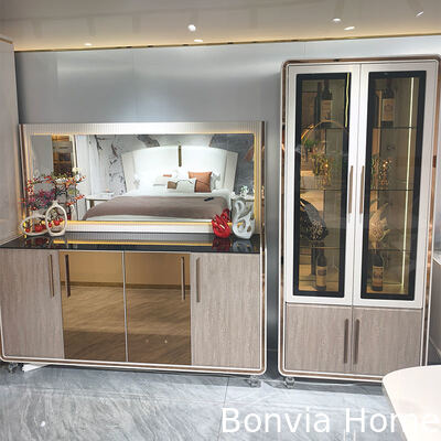 Set di mobili completi per sala da pranzo, tavolo da pranzo in legno di lusso moderno per 6 persone, sedie rettangolari, per casa e ristorante