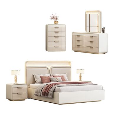 Juego De Muebles Para Dormitorio Set da camera da letto contemporanei letto king size Camera d'albergo Set completo di mobili per camera da letto moderni di lusso