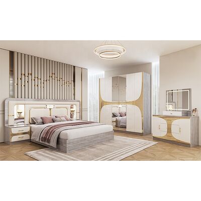 Foshan Wholesale Barato Set Dormitorio Turco Grandezza Re Cornice Letto Luxury Camera Domestica Suite In Legno Moderno Mobile Set Dormitorio